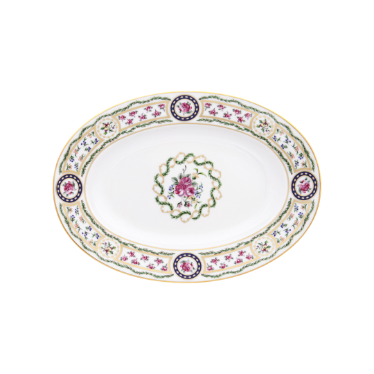 Ravier HAVILAND Louveciennes en porcelaine 23x16.5cm