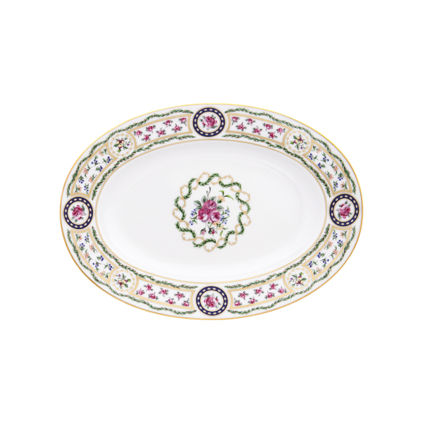 Ravier HAVILAND Louveciennes en porcelaine 23x16.5cm
