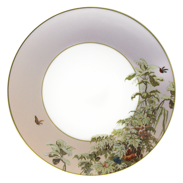 Assiette à dîner HAVILAND Le Brésil - Manufacture Zuber en porcelaine 28cm