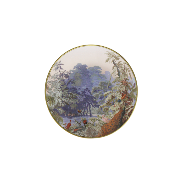 Assiette à pain HAVILAND Le Brésil - Manufacture Zuber en porcelaine 16cm