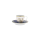 Tasse et soucoupe thé HAVILAND Le Brésil - Manufacture Zuber en porcelaine 14cl
