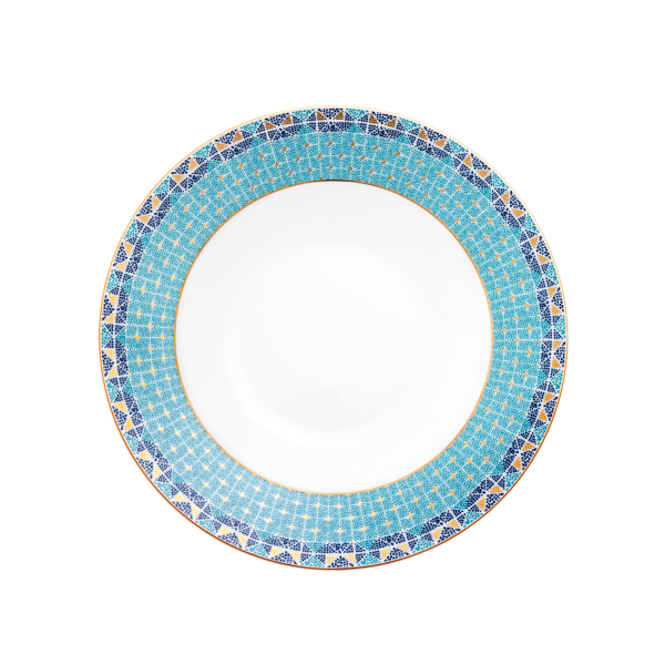 Assiette creuse à aile HAVILAND Portofino en porcelaine 23.5cm