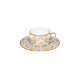 Tasse et soucoupe à thé HAVILAND Infini Blanc en porcelaine 15cl