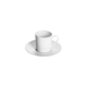 Tasse et soucoupe à café HAVILAND Infini Blanc en porcelaine 8cl