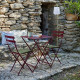 Table à manger FERMOB Bistro 57x57cm en métal - 26 coloris