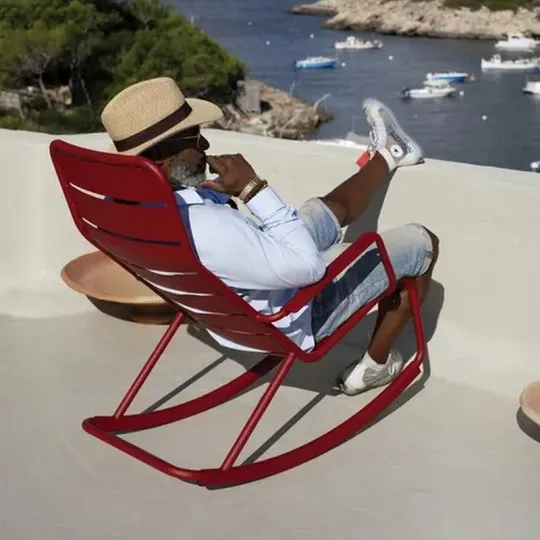 Rocking chair FERMOB Luxembourg en métal - 26 coloris