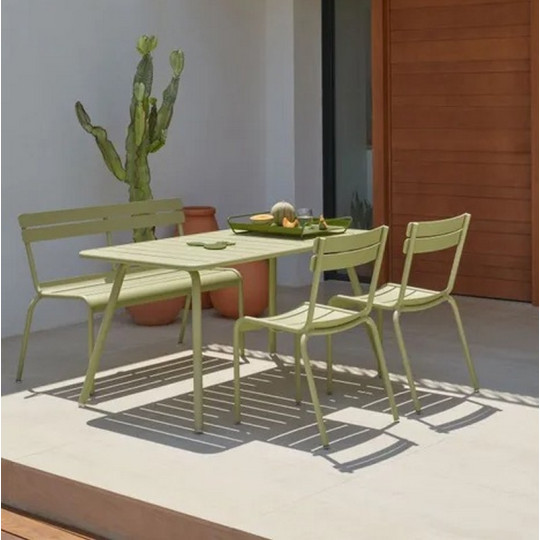 Table à manger FERMOB Luxembourg 143x80cm en métal - 26 coloris