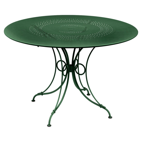 Table à manger ronde FERMOB 1900 117cm en métal - 26 coloris
