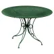 Table à manger ronde FERMOB 1900 117cm en métal - 25 coloris