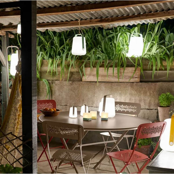 Table à manger ronde FERMOB Caractère 128cm en métal - 26 coloris