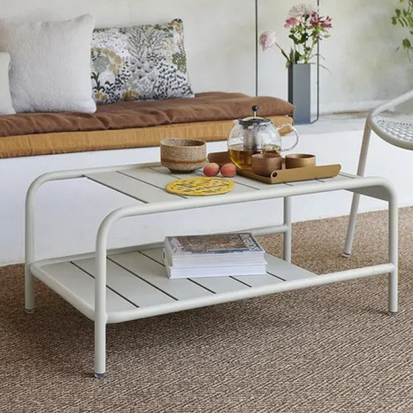 Table basse FERMOB Luxembourg 90x55cm en métal - 26 coloris