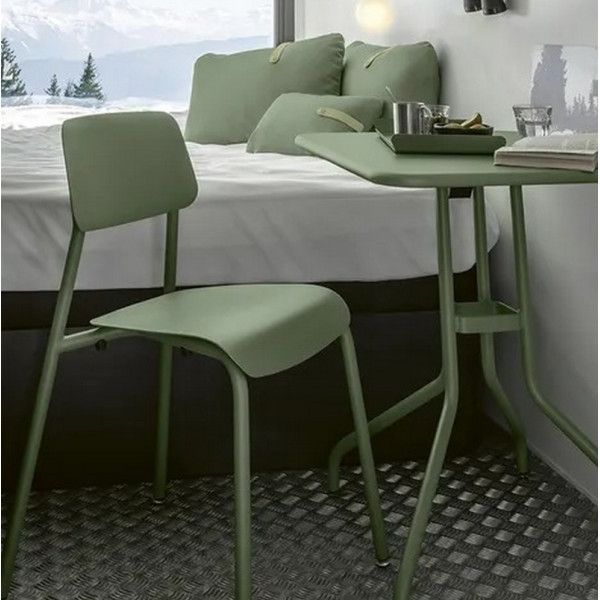 Table à manger FERMOB Pétale 60x70cm en métal - 26 coloris