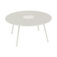 Table basse ronde FERMOB Lorette 80cm en métal - gris argile