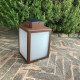Lanterne solaire LYX LUMINAIRES LAS 400 coloris corten