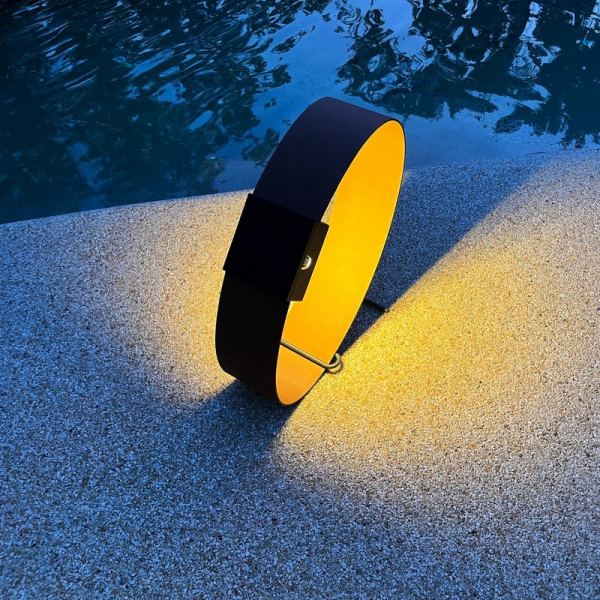 Lanterne solaire LYX LUMINAIRES Ring coloris corten