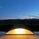 Balise solaire LYX LUMINAIRES Trait de Lune coloris corten