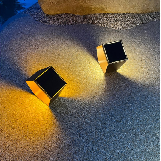 Balise solaire LYX LUMINAIRES Y72 coloris corten