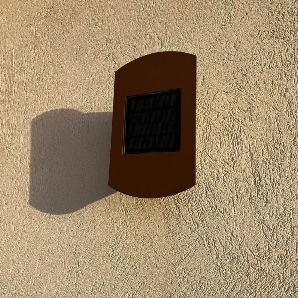 Applique solaire LYX LUMINAIRES Verty coloris corten
