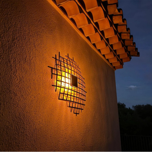 Applique solaire LYX LUMINAIRES YXY coloris corten