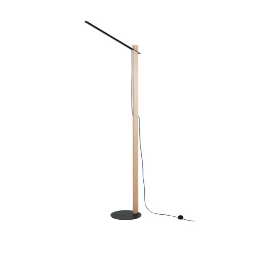 Lampadaire LUZ EVA Grim noir