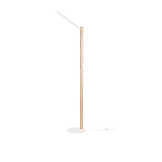 Lampadaire LUZ EVA Grim blanc