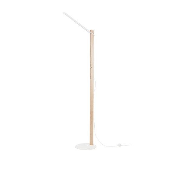 Lampadaire LUZ EVA Grim blanc