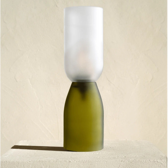 Lampe à poser en verre QDB EDITIONS Large H.39.5cm - 2 coloris