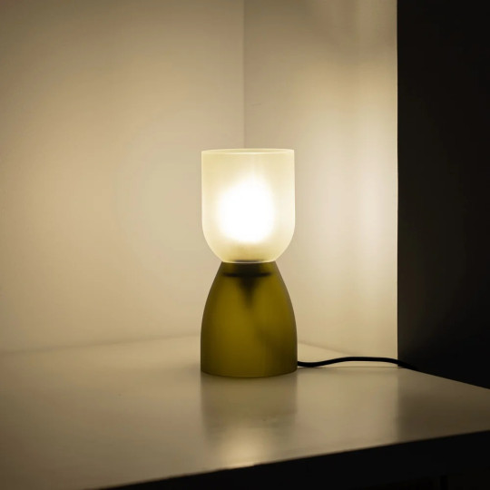 Lampe à poser en verre QDB EDITIONS Small H.21cm - 2 coloris