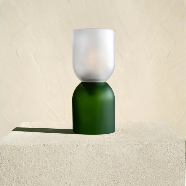Lampe à poser en verre QDB EDITIONS Small H.21cm - 2 coloris