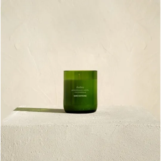 Bougie en verre QDB EDITIONS 200g - 8 parfums