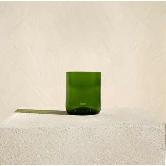 Set de 4 verres short drink en verre QDB EDITIONS Flat 25cl - 3 coloris