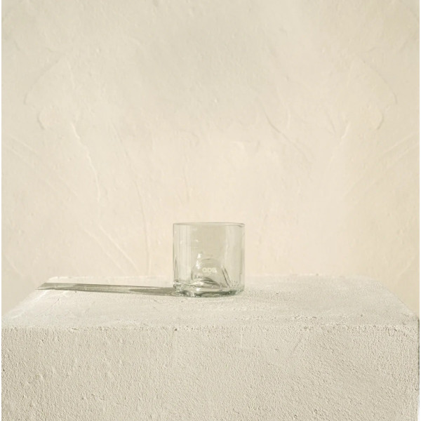 Set de 4 tasses en verre QDB EDITIONS 10cl - 3 coloris