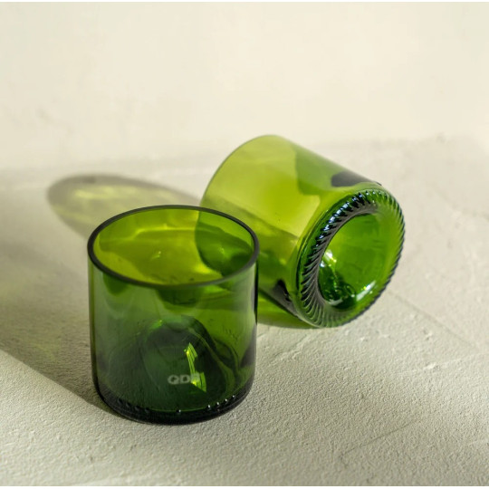 Set de 4 tasses en verre QDB EDITIONS 10cl - 3 coloris