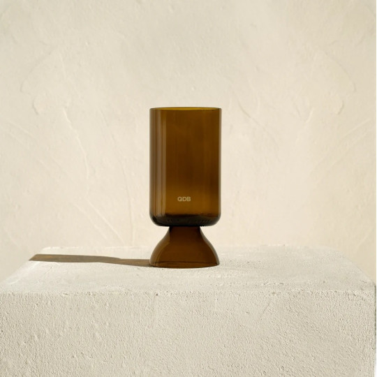 Set de 2 verres à pied en verre QDB EDITIONS Cannelle 25cl - 2 modèles