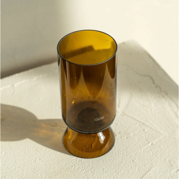 Set de 2 verres à pied en verre QDB EDITIONS Cannelle 25cl - 2 modèles