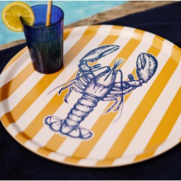 Plateau 727 SAILBAGS Homard bleu rayures jaunes D.38