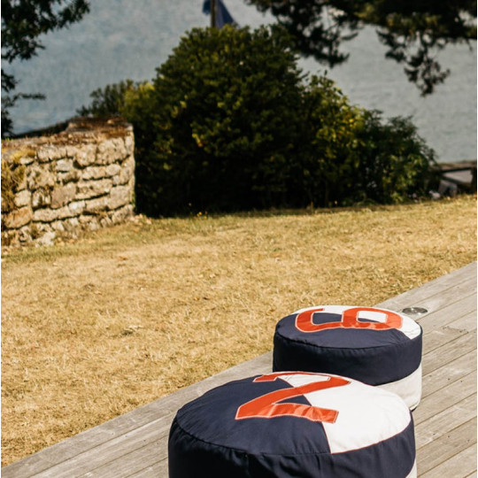 Pouf duo 727 SAILBAGS Navy D.72cm