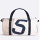 Sac de voyage 727 SAILBAGS Onshore Lin et cuir Navy