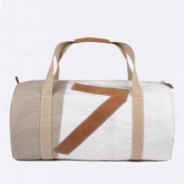 Sac de voyage 727 SAILBAGS Onshore Lin et cuir Camel