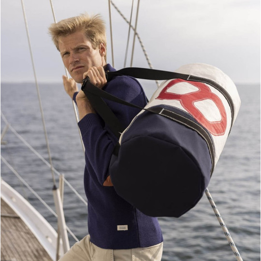 Sac de voyage 727 SAILBAGS Onshore Navy rouge