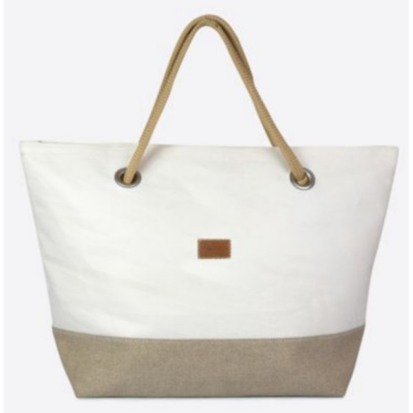 Sac de voyage 727 SAILBAGS Carla Lin et cuir Ambre
