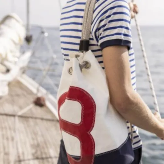 Sac de marin 727 SAILBAGS Matelot Jack Navy rouge