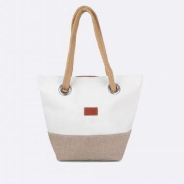 Sac à main 727 SAILBAGS Légende lin et cuir Ambre