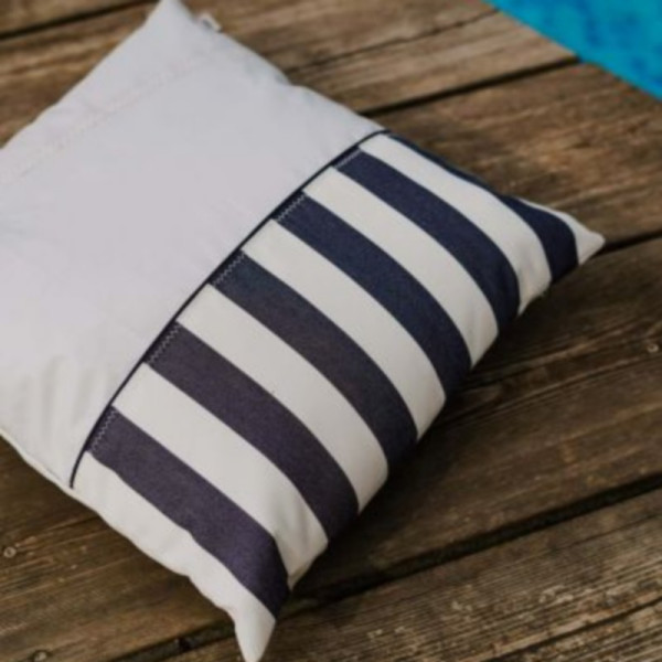 Coussin carré 727 SAILBAGS Dolce Vita Marine 50x50cm