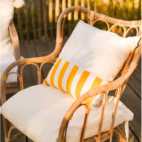 Coussin carré 727 SAILBAGS Dolce Vita Jaune 50x50cm