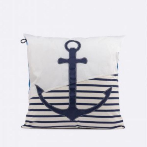Coussin carré 727 SAILBAGS Ancre marine 50x50cm