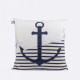 Coussin carré 727 SAILBAGS Ancre marine 50x50cm