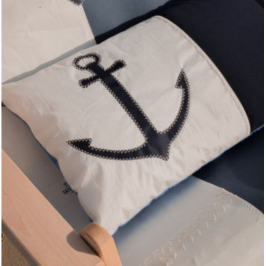 Coussin 727 SAILBAGS Ancre marine 50x30cm