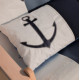 Coussin 727 SAILBAGS Ancre marine 50x30cm