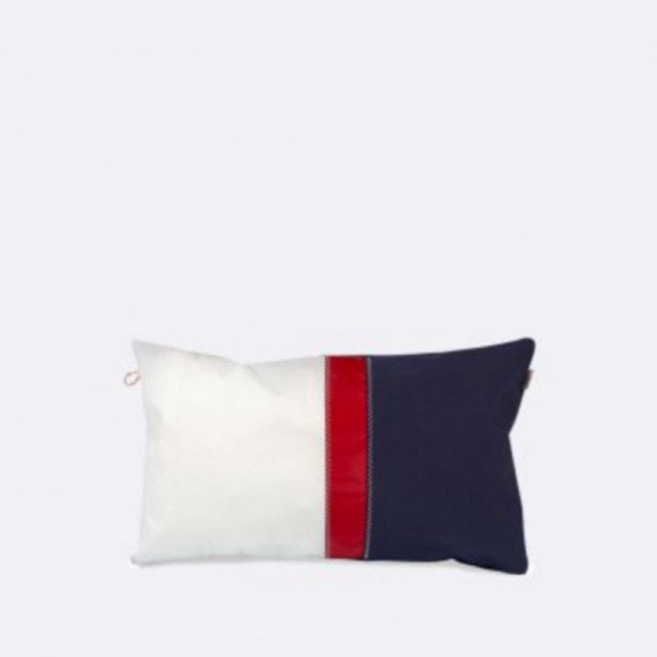 Coussin 727 SAILBAGS Navy rouge 50x30cm